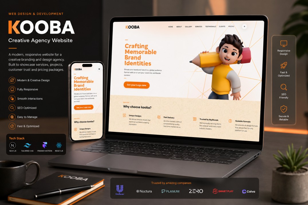 Portfolio website preview